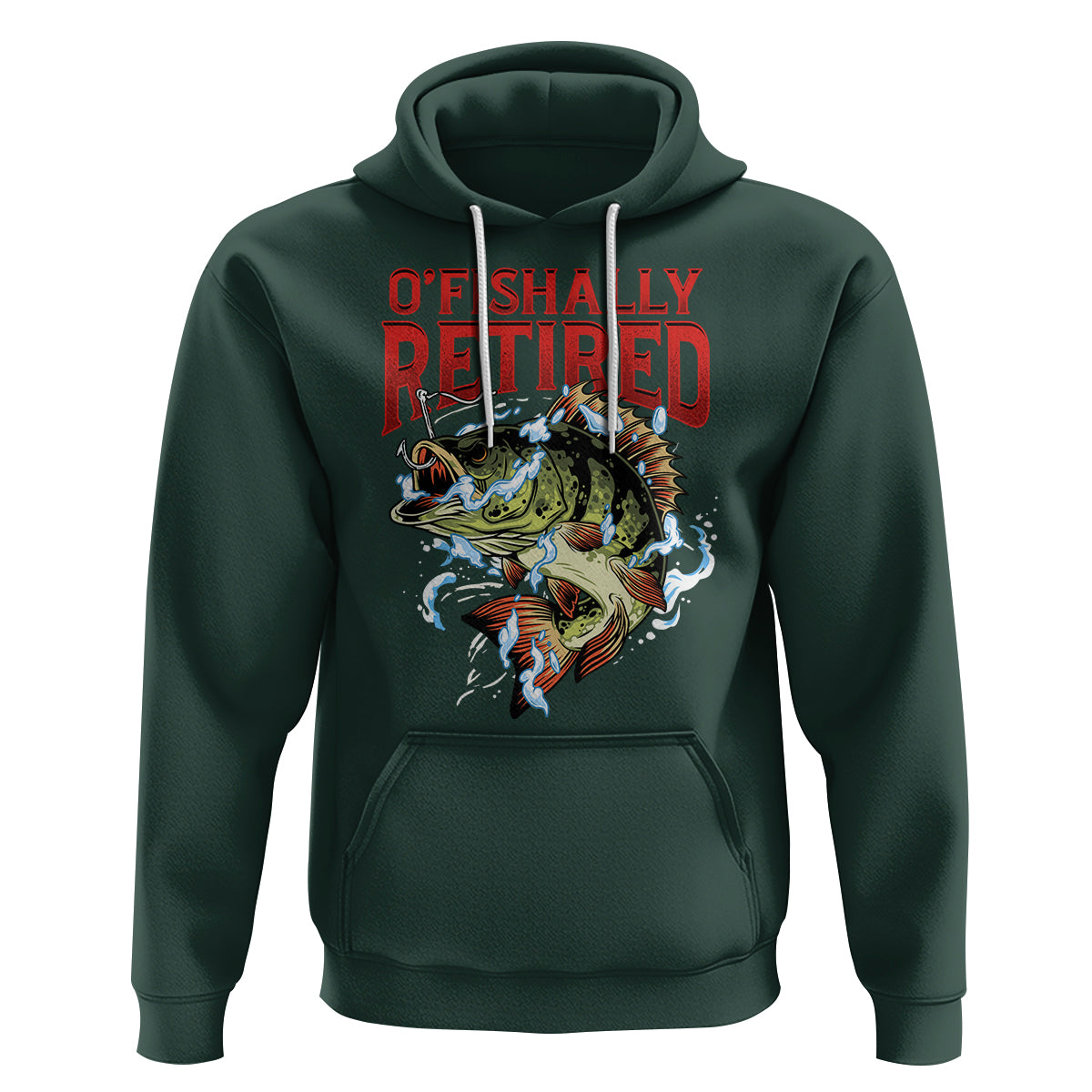 Retirement Hoodie O'fishally Retired Fishing Men - Wonder Print Shop