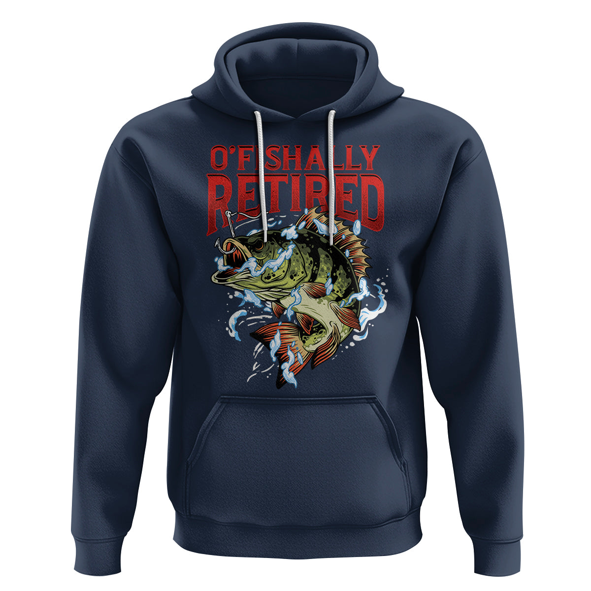 Retirement Hoodie O'fishally Retired Fishing Men - Wonder Print Shop