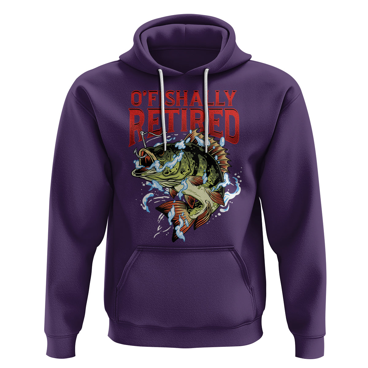 Retirement Hoodie O'fishally Retired Fishing Men - Wonder Print Shop