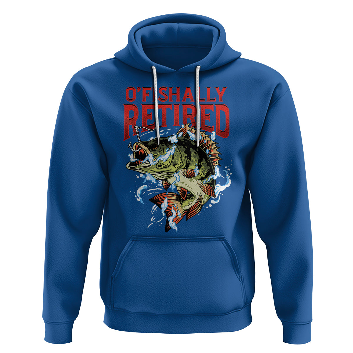 Retirement Hoodie O'fishally Retired Fishing Men - Wonder Print Shop