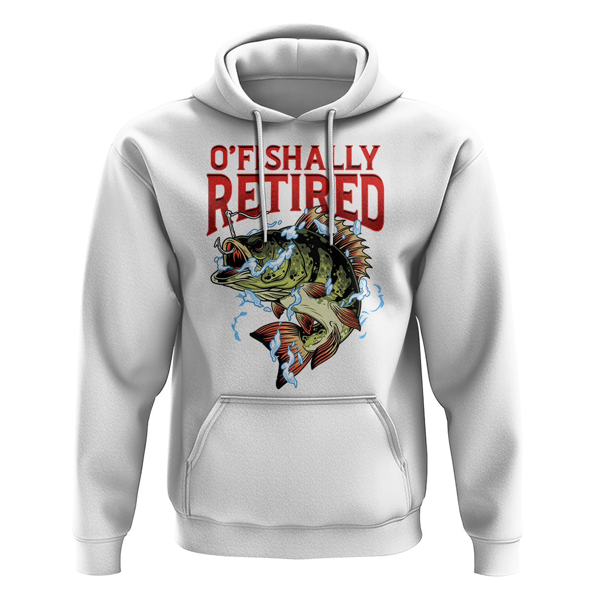 Retirement Hoodie O'fishally Retired Fishing Men - Wonder Print Shop