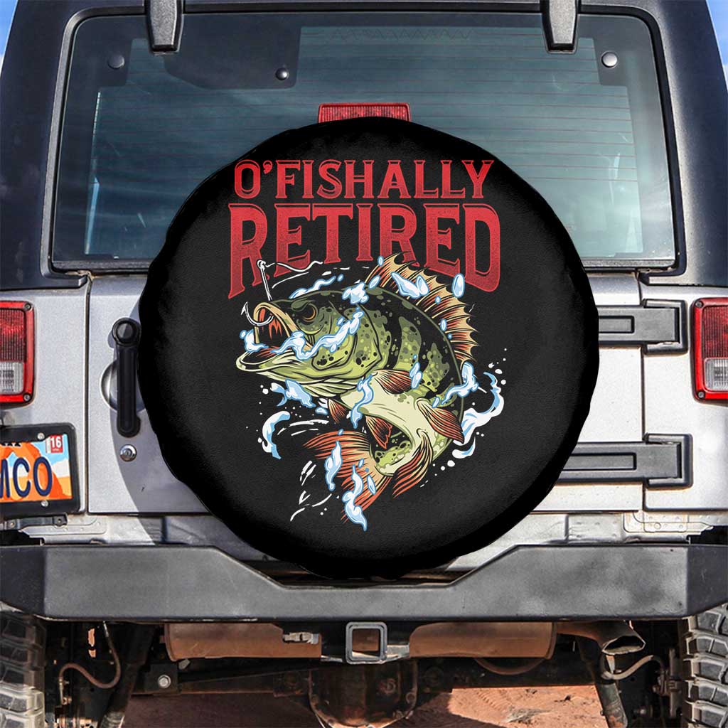 Retirement Fishing O'fishally Retired Fisherman Spare Tire Cover
