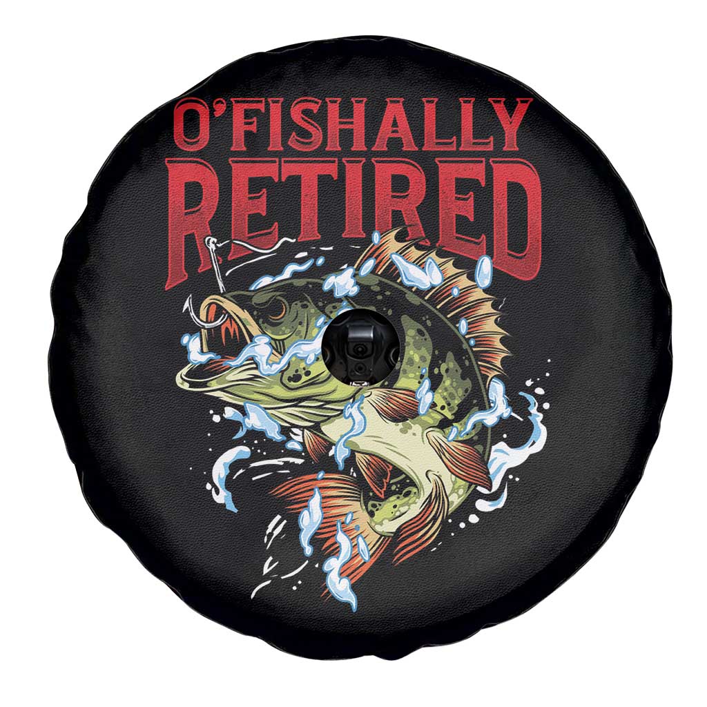 Retirement Fishing O'fishally Retired Fisherman Spare Tire Cover