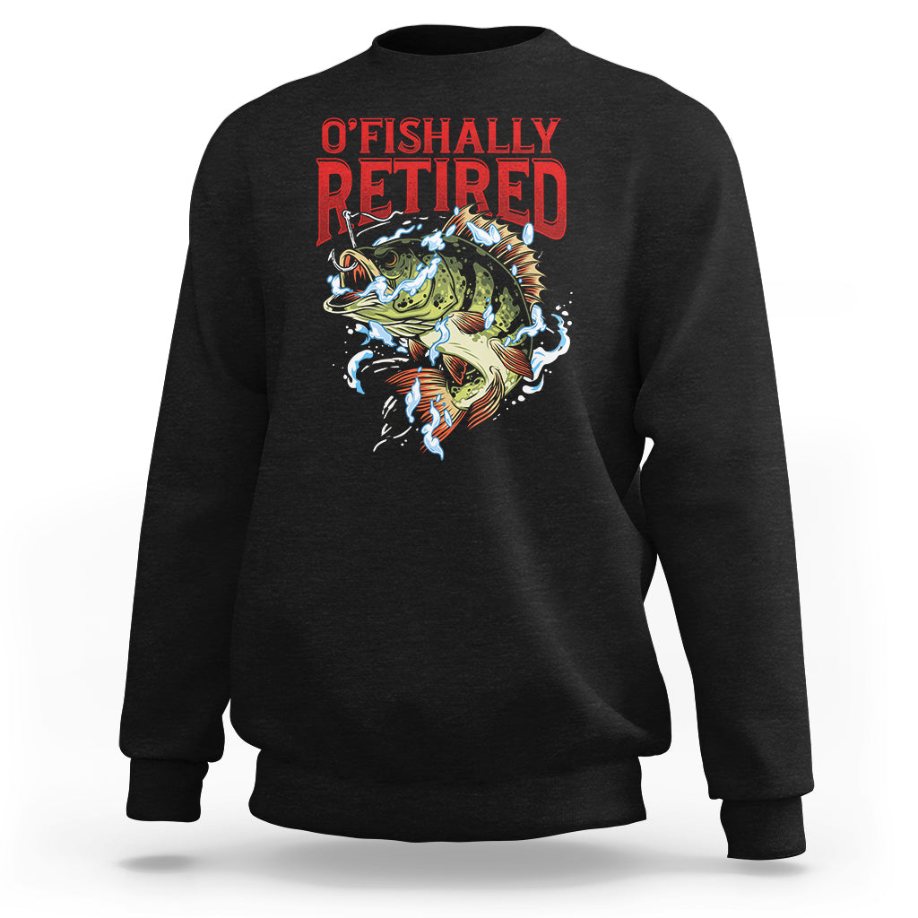 Retirement Sweatshirt O'fishally Retired Fishing Men - Wonder Print Shop