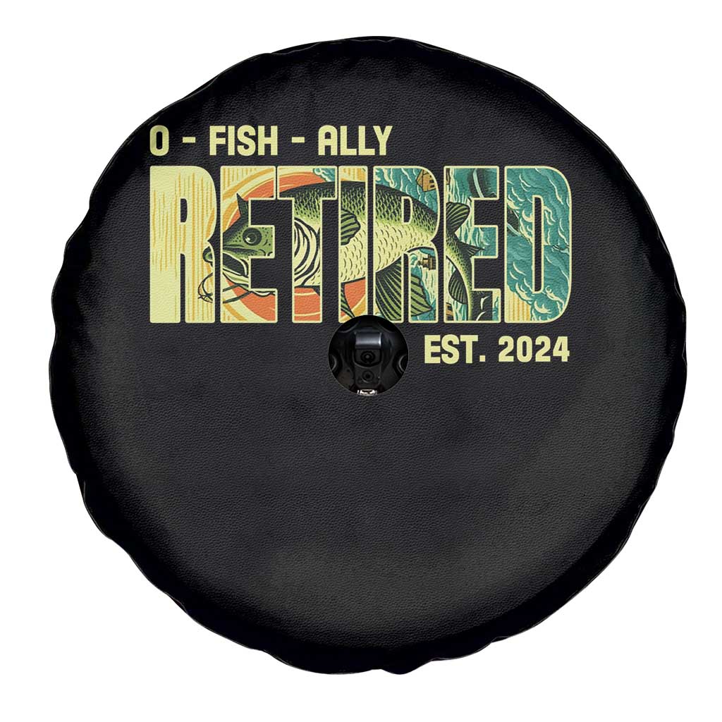 Retirement Spare Tire Cover O'fishally Retired Fishing Men Fisherman