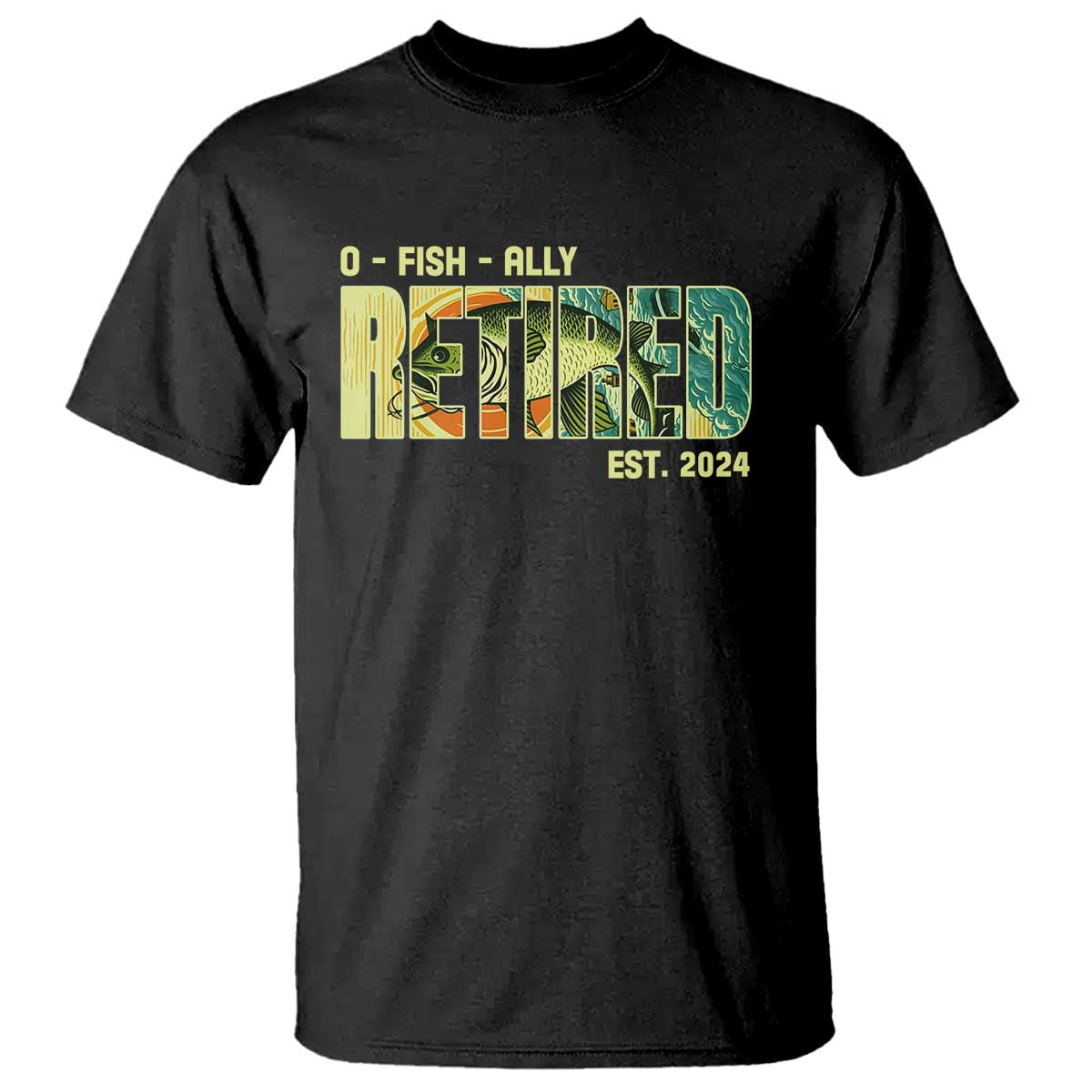 Retirement T Shirt O'fishally Retired Fishing Men Fisherman - Wonder Print Shop