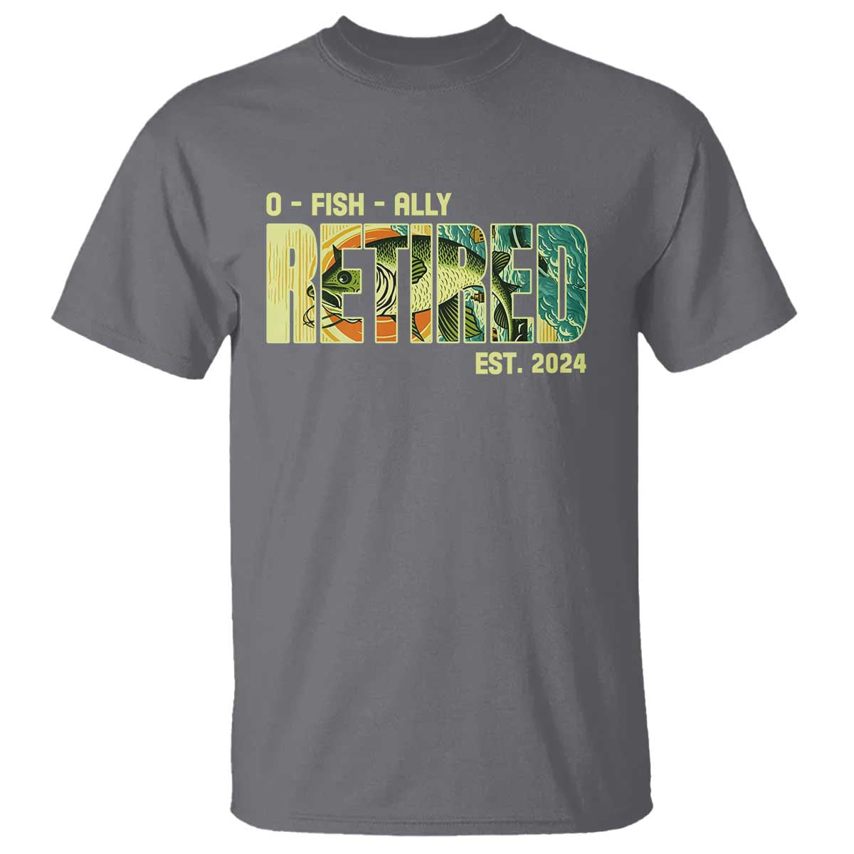 Retirement T Shirt O'fishally Retired Fishing Men Fisherman - Wonder Print Shop
