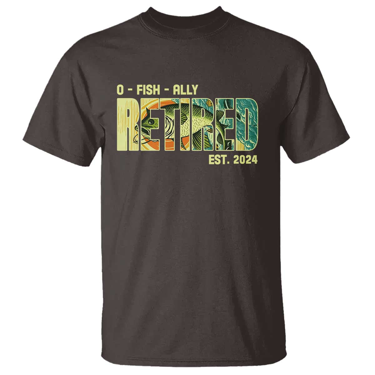 Retirement T Shirt O'fishally Retired Fishing Men Fisherman - Wonder Print Shop