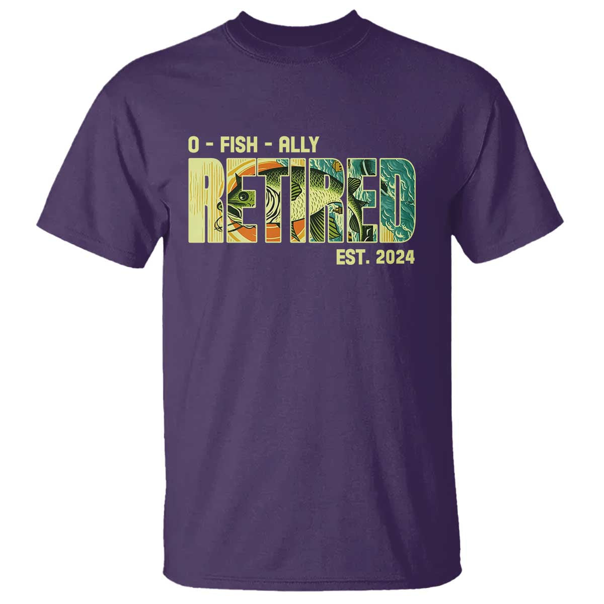 Retirement T Shirt O'fishally Retired Fishing Men Fisherman - Wonder Print Shop