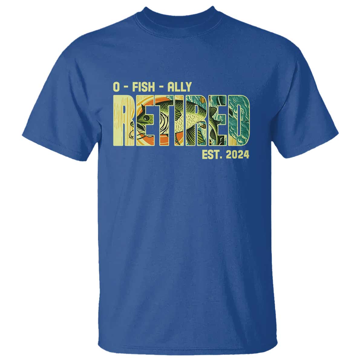 Retirement T Shirt O'fishally Retired Fishing Men Fisherman - Wonder Print Shop
