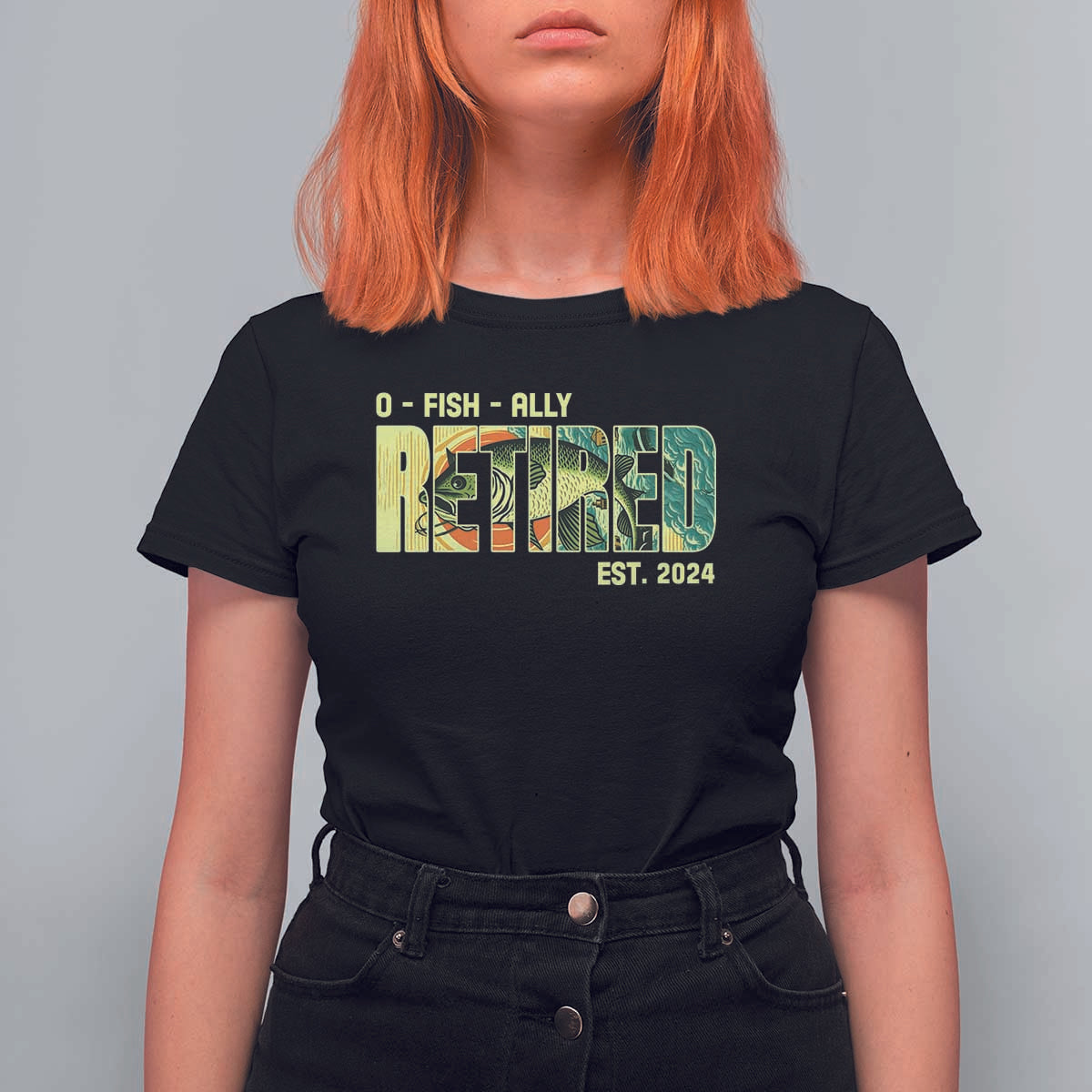 Retirement T Shirt For Women O'fishally Retired Fishing Men Fisherman - Wonder Print Shop