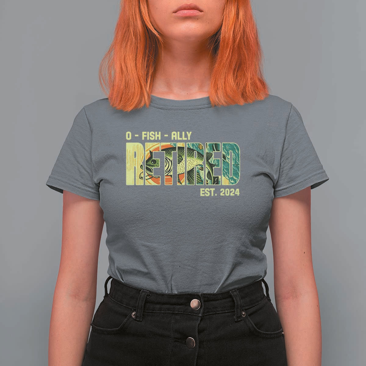 Retirement T Shirt For Women O'fishally Retired Fishing Men Fisherman - Wonder Print Shop