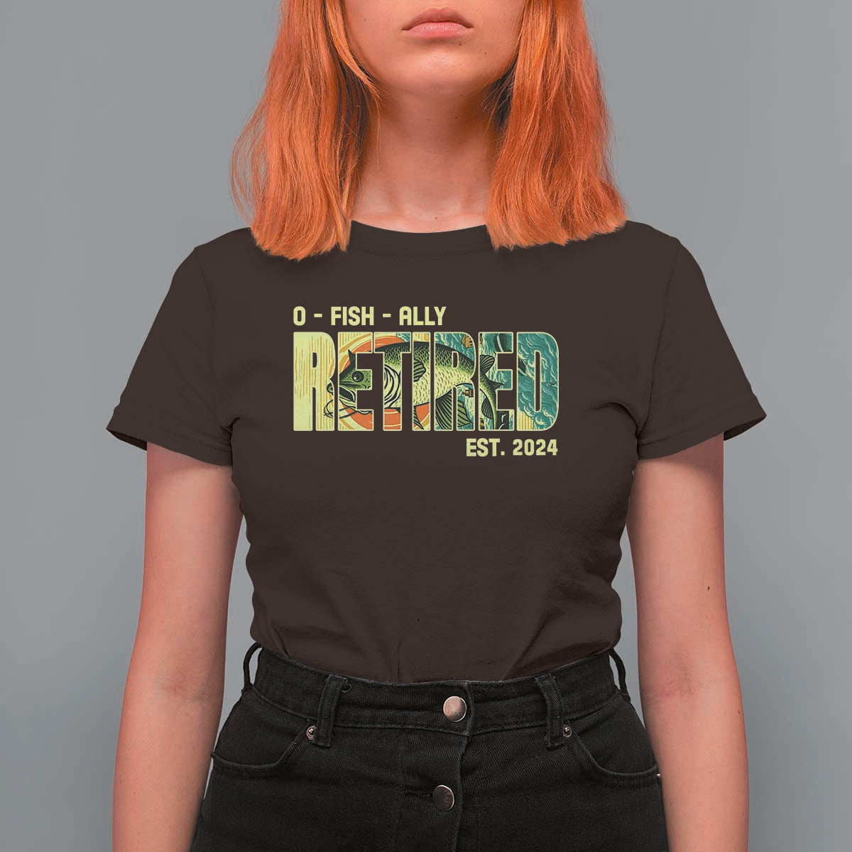 Retirement T Shirt For Women O'fishally Retired Fishing Men Fisherman - Wonder Print Shop