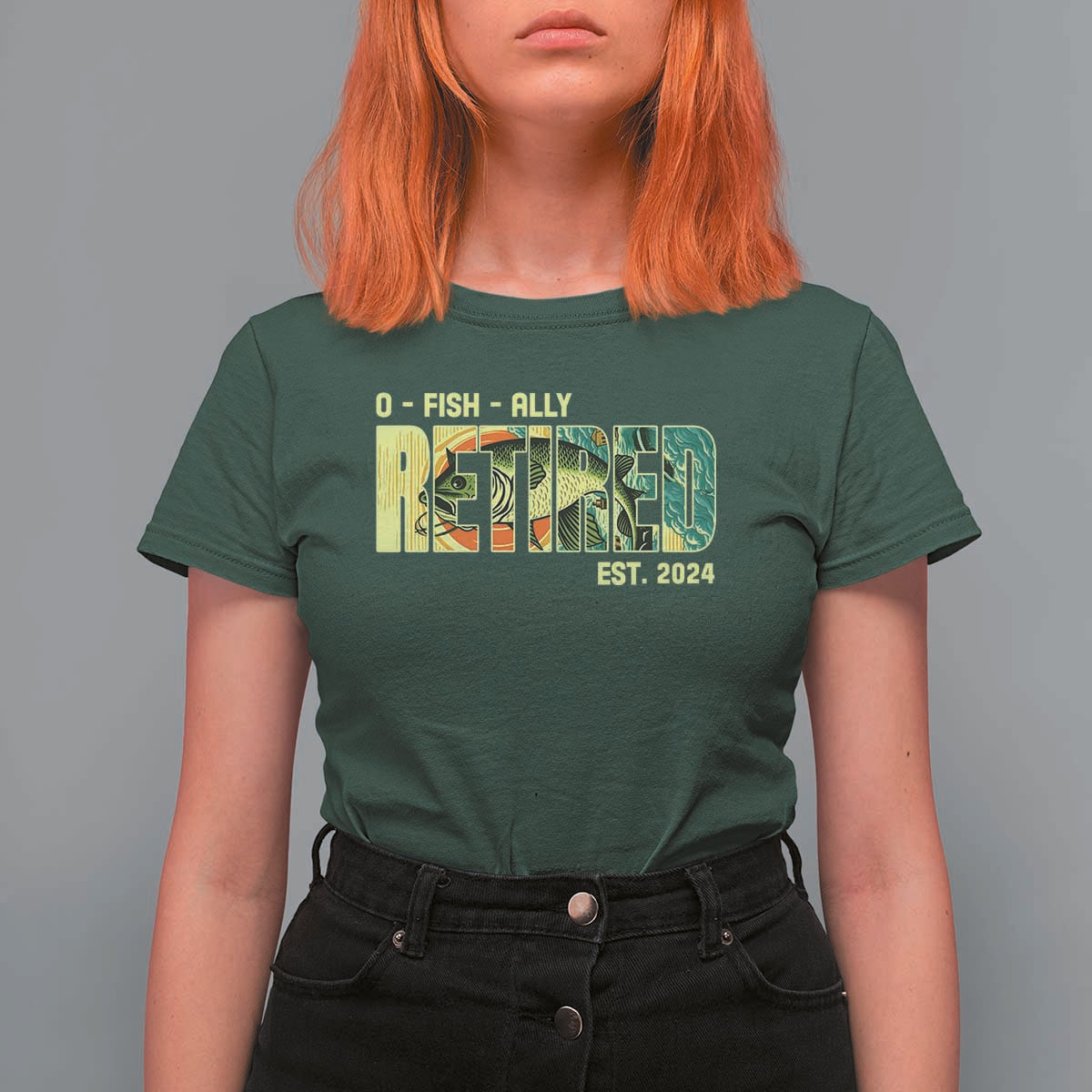 Retirement T Shirt For Women O'fishally Retired Fishing Men Fisherman - Wonder Print Shop