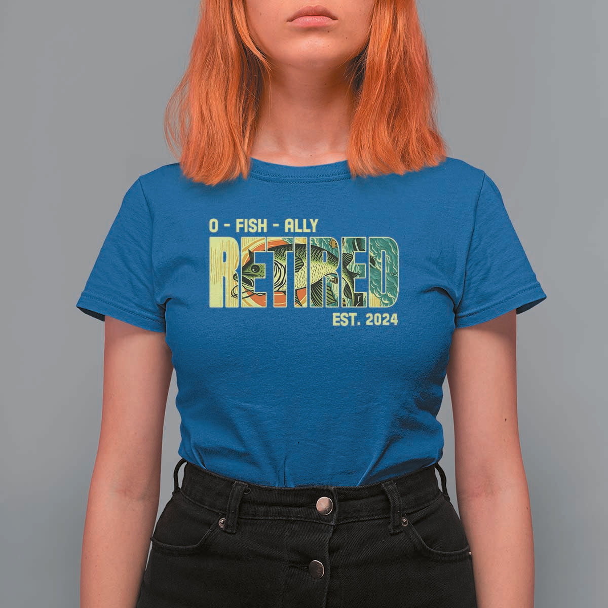 Retirement T Shirt For Women O'fishally Retired Fishing Men Fisherman - Wonder Print Shop