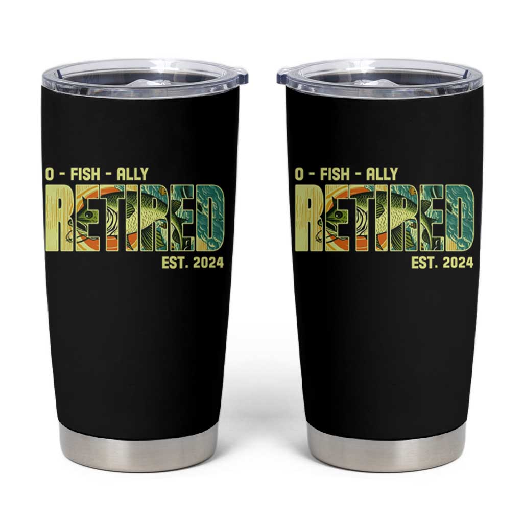 Retirement Tumbler Cup O'fishally Retired Fishing Men Fisherman