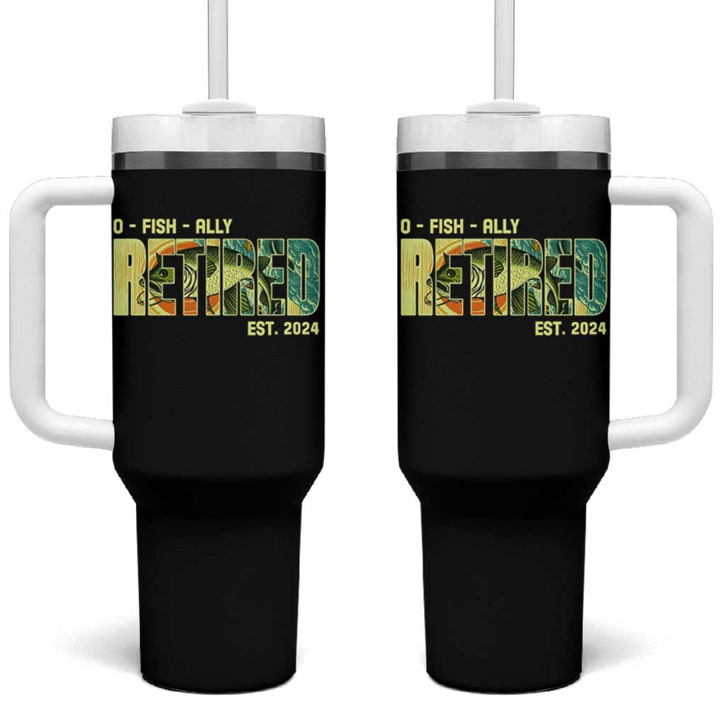 Retirement Tumbler With Handle O'fishally Retired Fishing Men Fisherman
