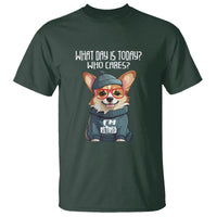 Retirement T Shirt What Day Is Today Who Cares I'm Retired Funny Dog - Wonder Print Shop