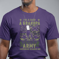 Retirement T Shirt I'm A Dad A Grandpa And A Retired Army Nothing Scares Me - Wonder Print Shop