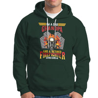 Retired Firefighter Hoodie I'm A Dad A Grandpa Nothing Scares Me Funny Retirement - Wonder Print Shop