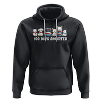100th Day Of School Hoodie 101 Days Smarter Cute Dog Puppy - Wonder Print Shop