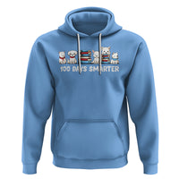100th Day Of School Hoodie 101 Days Smarter Cute Dog Puppy - Wonder Print Shop