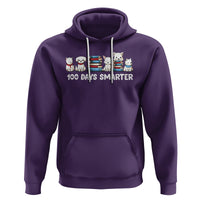 100th Day Of School Hoodie 101 Days Smarter Cute Dog Puppy - Wonder Print Shop