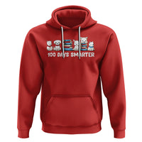 100th Day Of School Hoodie 101 Days Smarter Cute Dog Puppy - Wonder Print Shop
