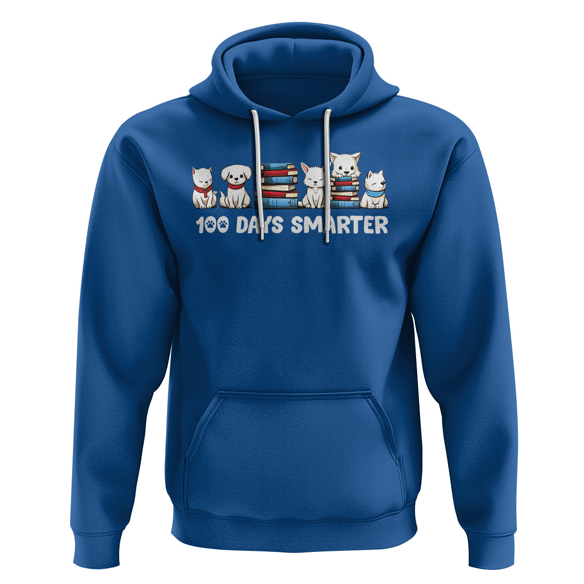 100th Day Of School Hoodie 101 Days Smarter Cute Dog Puppy - Wonder Print Shop
