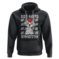 100th Day Of School Hoodie 101 Days Smarter Cute Dalmatian Dog - Wonder Print Shop