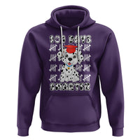 100th Day Of School Hoodie 101 Days Smarter Cute Dalmatian Dog - Wonder Print Shop