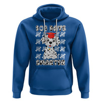 100th Day Of School Hoodie 101 Days Smarter Cute Dalmatian Dog - Wonder Print Shop