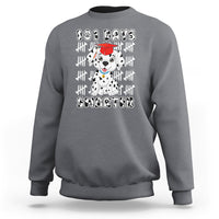 100th Day Of School Sweatshirt 101 Days Smarter Cute Dalmatian Dog - Wonder Print Shop