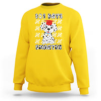 100th Day Of School Sweatshirt 101 Days Smarter Cute Dalmatian Dog - Wonder Print Shop