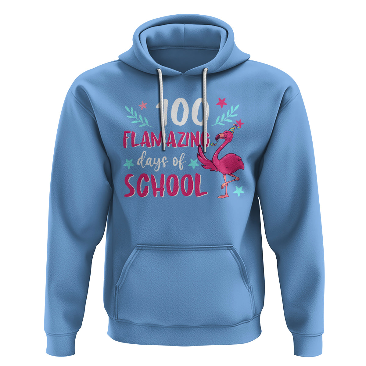 100th Day Of School Hoodie 100 Flamazing Days Flamingo - Wonder Print Shop