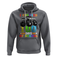 100th Day Of School Hoodie I Crushed 100 Days Monster Truck - Wonder Print Shop