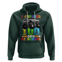 100th Day Of School Hoodie I Crushed 100 Days Monster Truck - Wonder Print Shop