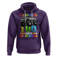100th Day Of School Hoodie I Crushed 100 Days Monster Truck - Wonder Print Shop