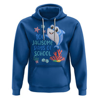 100th Day Of School Hoodie 100 Jawsome Days Funny Shark - Wonder Print Shop