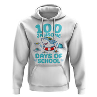100th Day Of School Hoodie 100 Jawsome Days Funny Shark - Wonder Print Shop