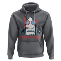 100th Day Of School Hoodie 100 Jawsome Days Funny Shark - Wonder Print Shop