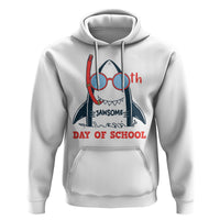 100th Day Of School Hoodie 100 Jawsome Days Funny Shark - Wonder Print Shop