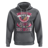 100th Day Of School Hoodie Hanging Out In School For 100 Days Funny Sloth - Wonder Print Shop