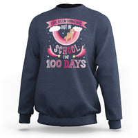 100th Day Of School Sweatshirt Hanging Out In School For 100 Days Funny Sloth - Wonder Print Shop