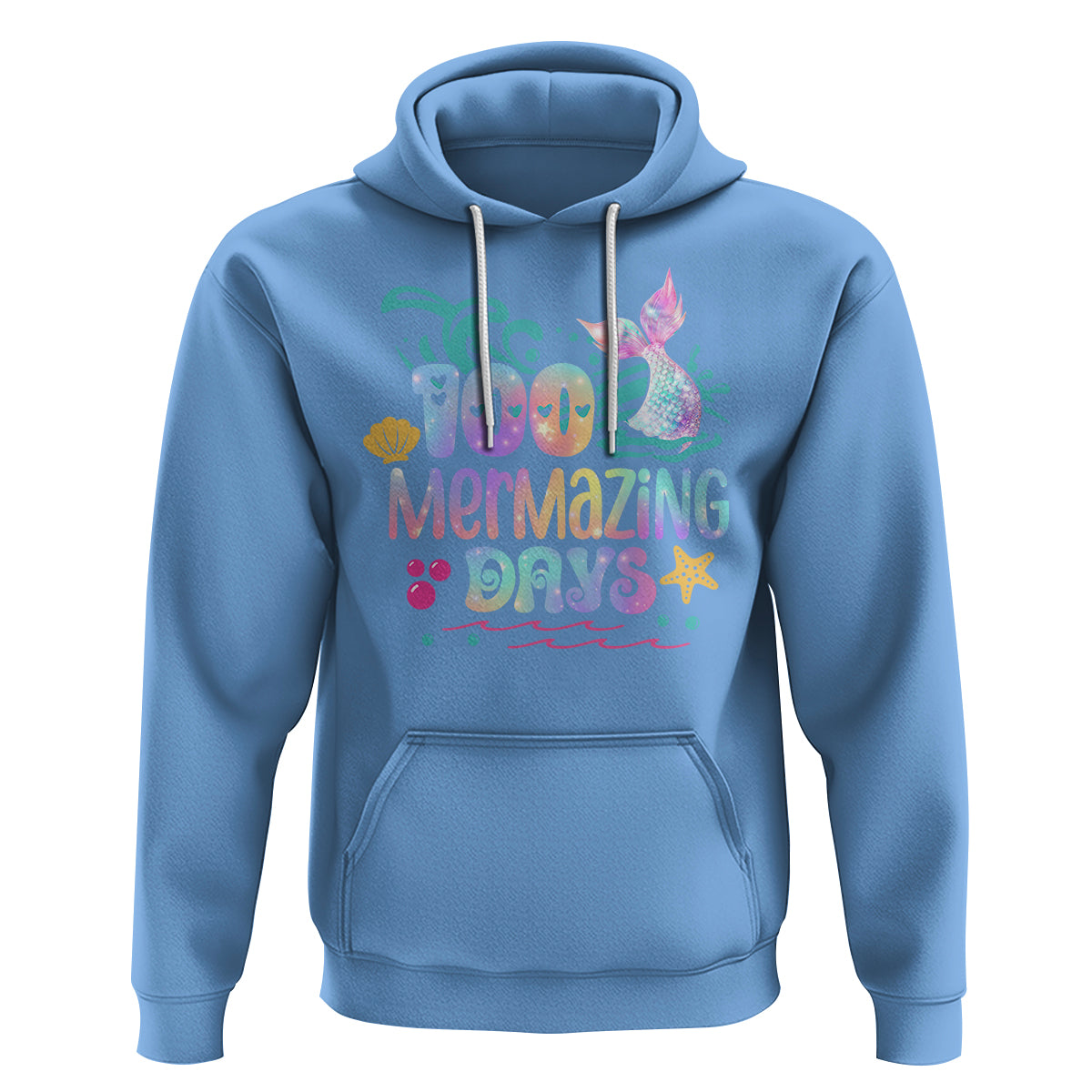 100th Day Of School Hoodie 100 Mermazing Days Mermaid - Wonder Print Shop