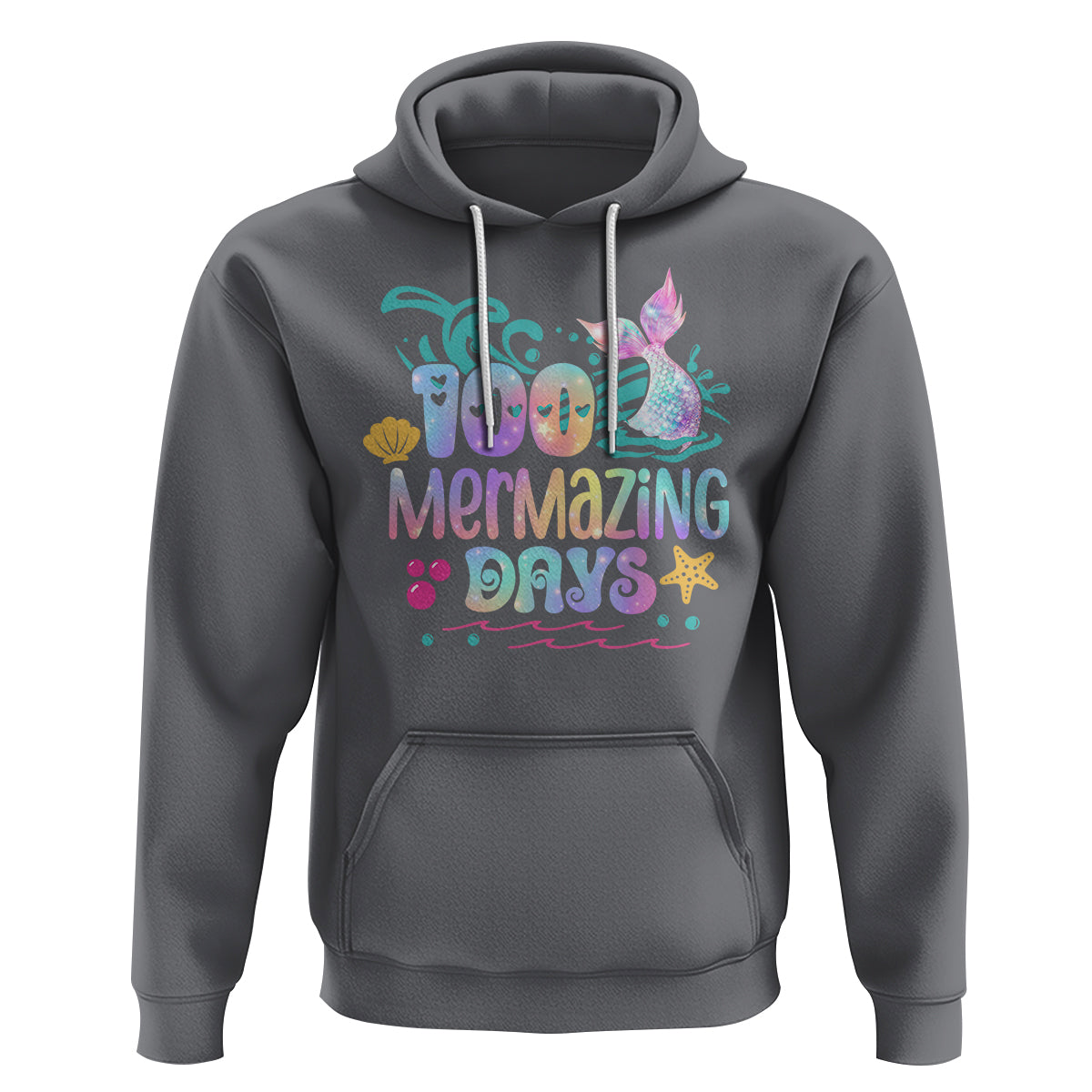 100th Day Of School Hoodie 100 Mermazing Days Mermaid - Wonder Print Shop