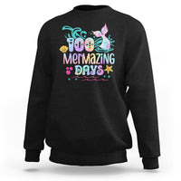 100th Day Of School Sweatshirt 100 Mermazing Days Mermaid - Wonder Print Shop
