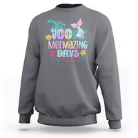 100th Day Of School Sweatshirt 100 Mermazing Days Mermaid - Wonder Print Shop