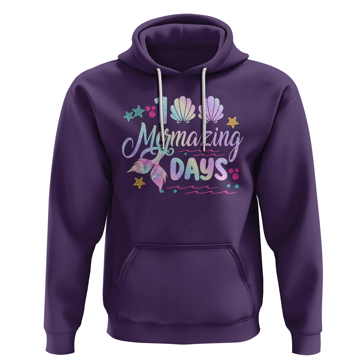 100th Day Of School Hoodie 101 Mermazing Days Mermaid - Wonder Print Shop