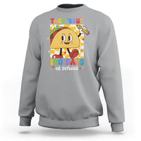 100th Day Of School Sweatshirt Taco Bout 100 Days Mexico Food - Wonder Print Shop